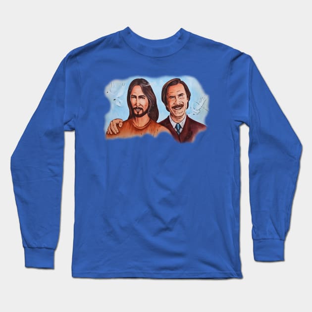 Ron Burgundy's RV Graffiti Long Sleeve T-Shirt by darklordpug